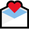 Love Letter emoji on Microsoft